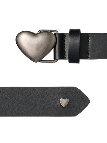 BL001 Heart Women s Leather Belt 22mm 2 Colors - LE MASQUE - BALAAN 1