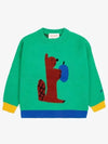 Hungry Squirrel Sweatshirt Knit Sweater B224AC117 Italian Kids - BOBO CHOSES - BALAAN 2