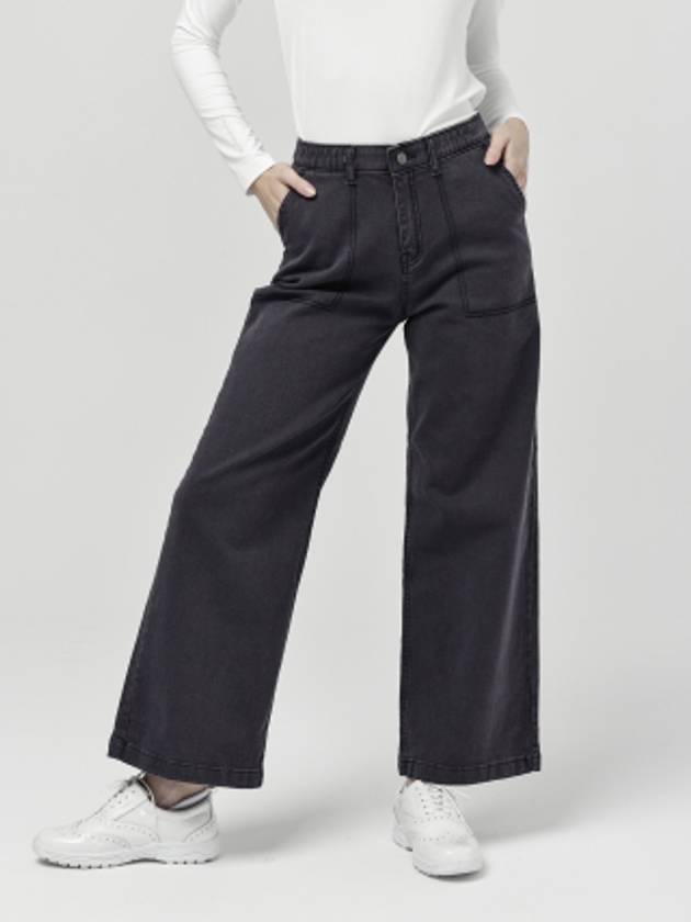 Women s Big Pocket Stitching Wide 10 Dark Gray Pants DO6242PT27 - DOYOUKNOWMC GOLF WEAR - BALAAN 5