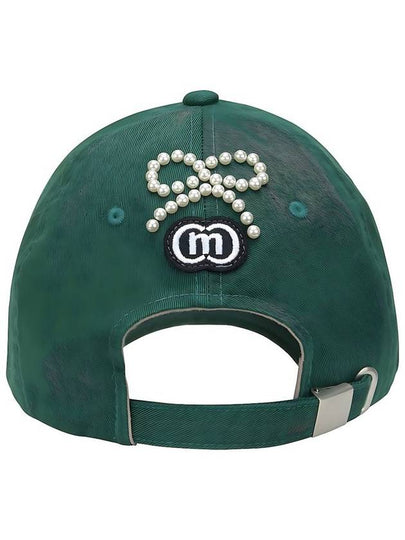 ALL SEASON Doyou Know MC Women s Pearl Stud Symbol Logo Soft Type Green Ball Cap DO9242AC17 1 - DOYOUKNOWMC GOLF WEAR - BALAAN 2