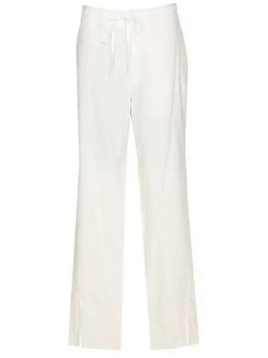 Cotton Straight Pants Chalk - LEMAIRE - BALAAN 2