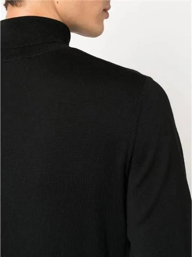 Men's Long Sleeve Wool Turtleneck Black - A.P.C. - BALAAN 6