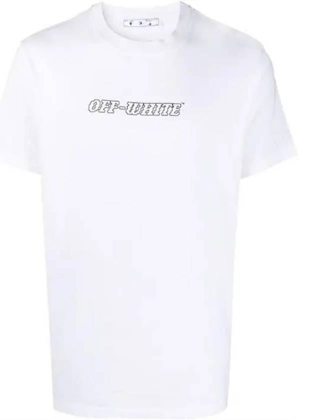 Pascal Logo Round Short Sleeve T-Shirt White - OFF WHITE - BALAAN 2