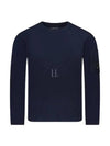 Lambswool GRS Crew Neck Knit Top Purple - CP COMPANY - BALAAN 2