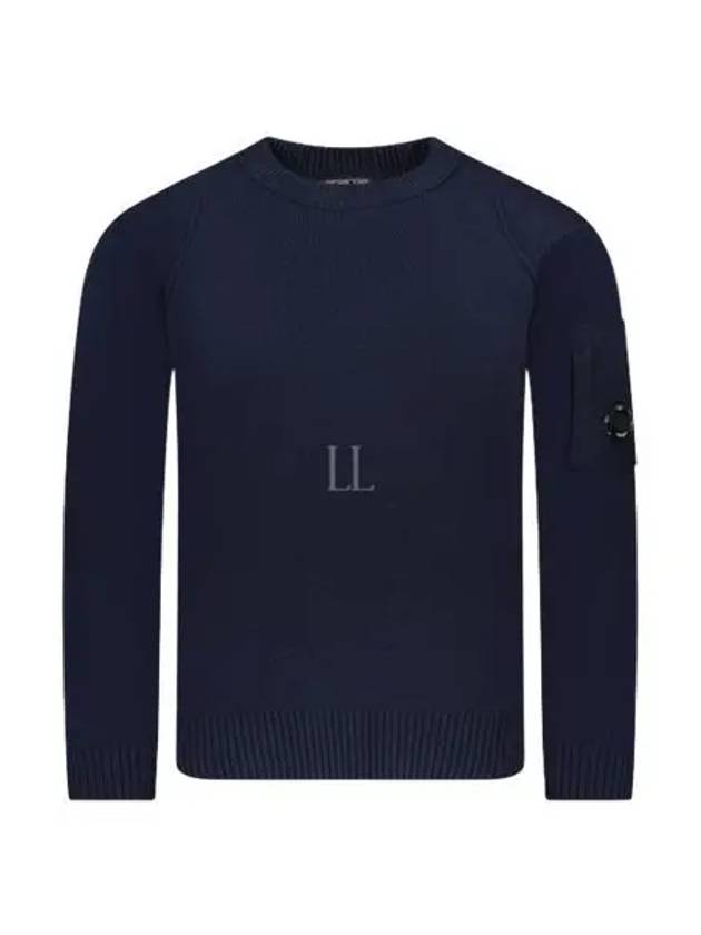 Lambswool GRS Crew Neck Knit Top Purple - CP COMPANY - BALAAN 2