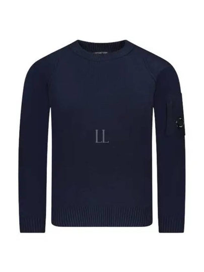 Lambswool GRS Crew Neck Knit Top Purple - CP COMPANY - BALAAN 2