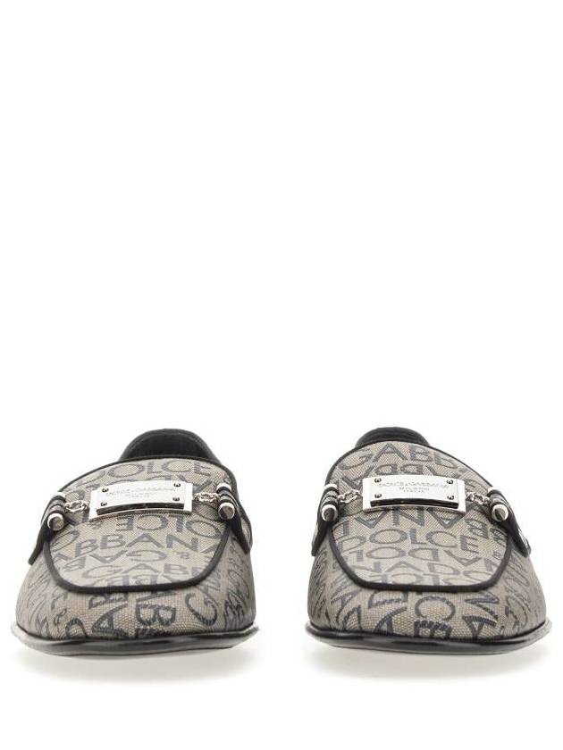 logo print loafers gray - DOLCE&GABBANA - BALAAN 5