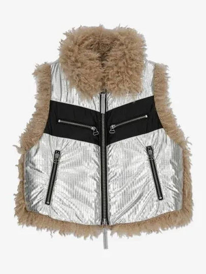 W Efia Foil Effect Vest Silver - DIESEL - BALAAN 2