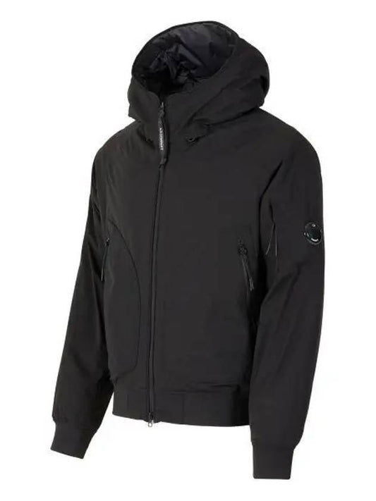 Pro-Tech Ribbed Hooded Jacket Black - CP COMPANY - BALAAN 2