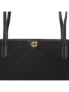 T Monogram Tote Bag Black - TORY BURCH - BALAAN 6