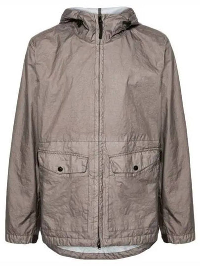 Membrana 3L TC Hooded Jacket Brown - STONE ISLAND - BALAAN 2