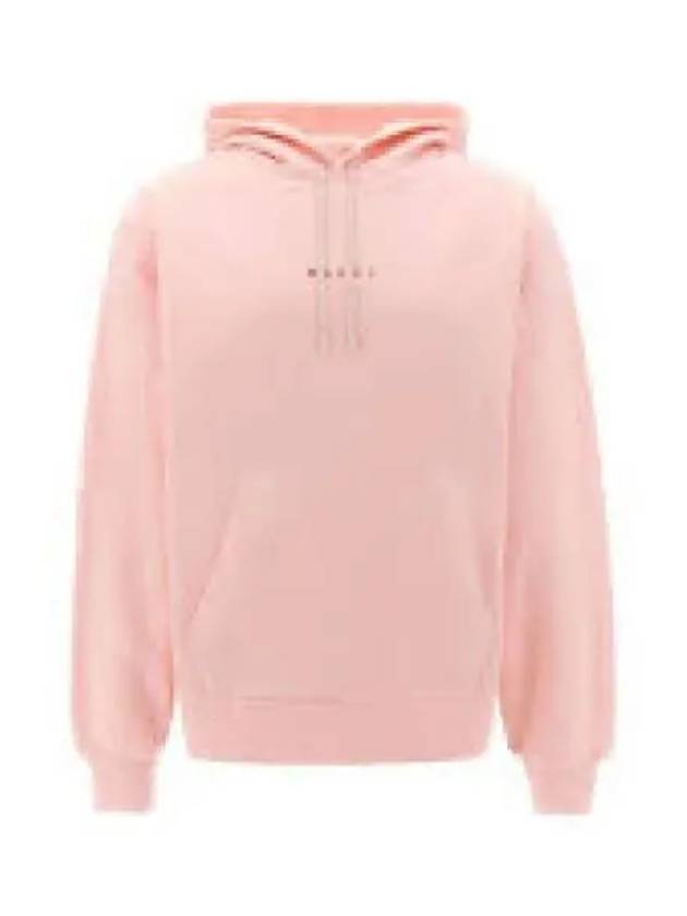 Logo Print Drawstring Hoodie Pink - MARNI - BALAAN 2