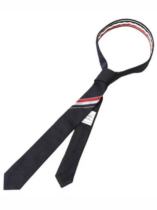 RWB Striped Silk Cotton Tie Men - THOM BROWNE - BALAAN 1