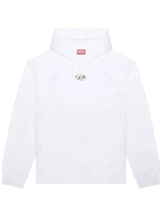 S Macs Logo Hoodie White - DIESEL - BALAAN 1