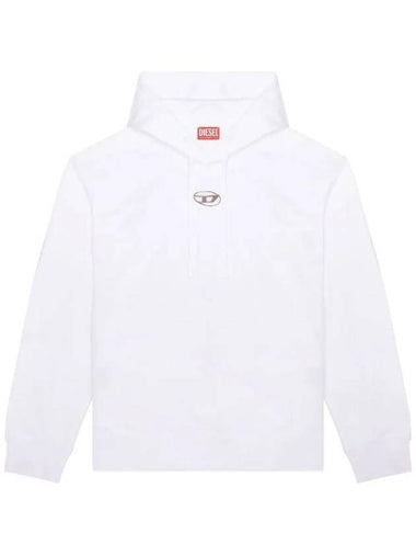 S Macs Logo Hoodie White - DIESEL - BALAAN 1