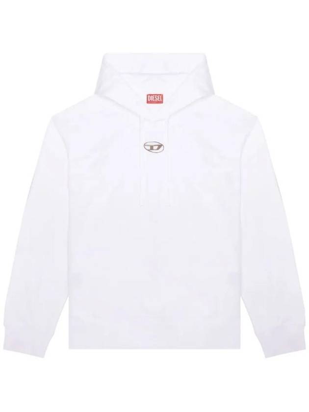 S Macs Logo Hoodie White - DIESEL - BALAAN 1