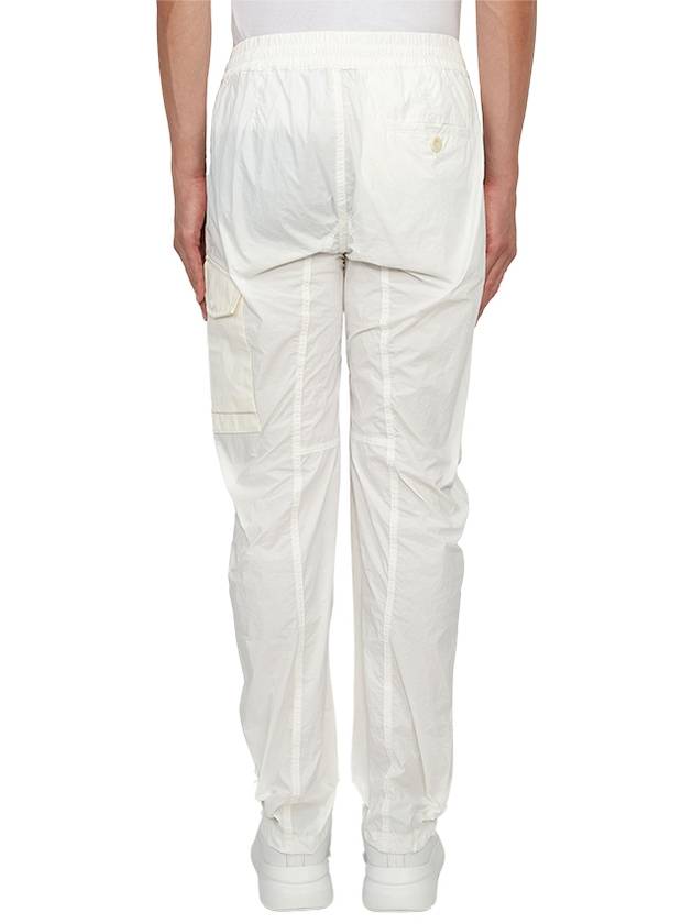 Men's Snap Pocket Cargo Straight Pants White - TEN C - BALAAN 5