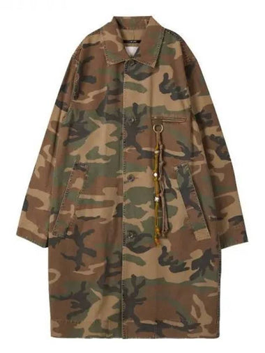 Camouflage keyring embellished coat - SONG FOR THE MUTE - BALAAN 1