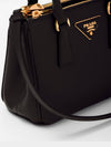 Galleria Saffiano Leather Mini Tote Bag Black - PRADA - BALAAN 6