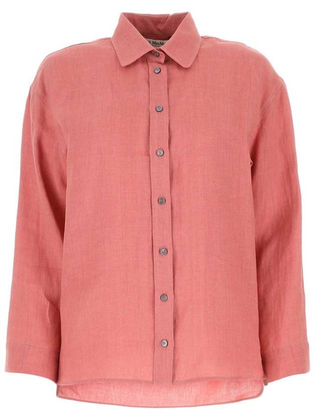 Women's LINEN Shirt 2391110932600CANARD001 - S MAX MARA - BALAAN 2