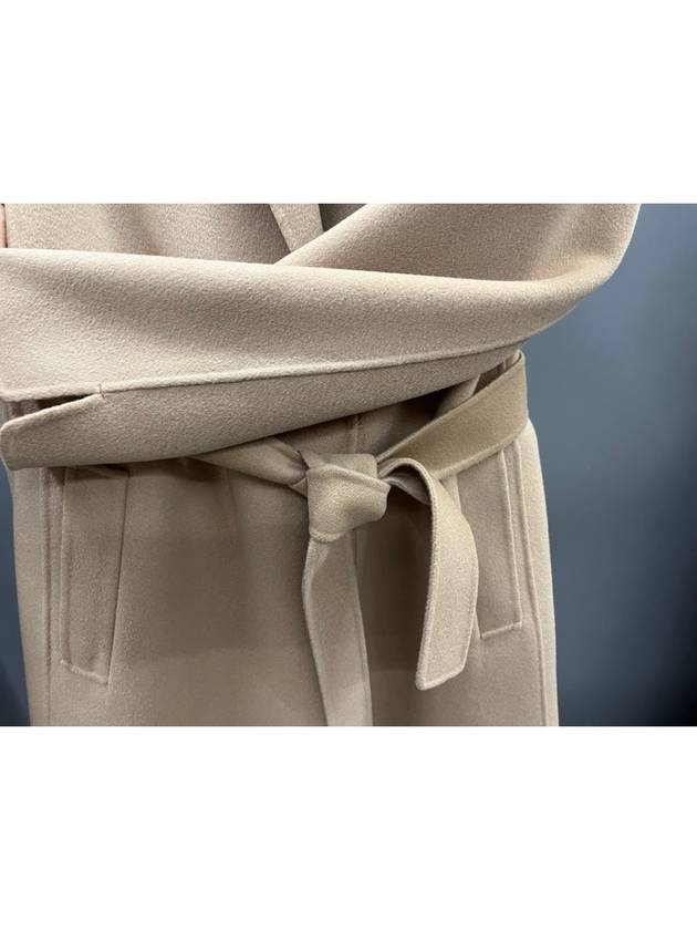 Pauline Belt Silgle Coat Beige - MAX MARA - BALAAN 9