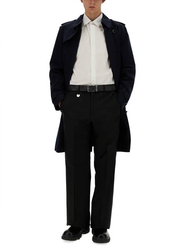 wool blend tailored pants - BURBERRY - BALAAN 3