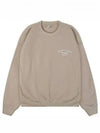 Logo Print Crew Neck Cotton Sweatshirt Dove White - SPORTY & RICH - BALAAN 2