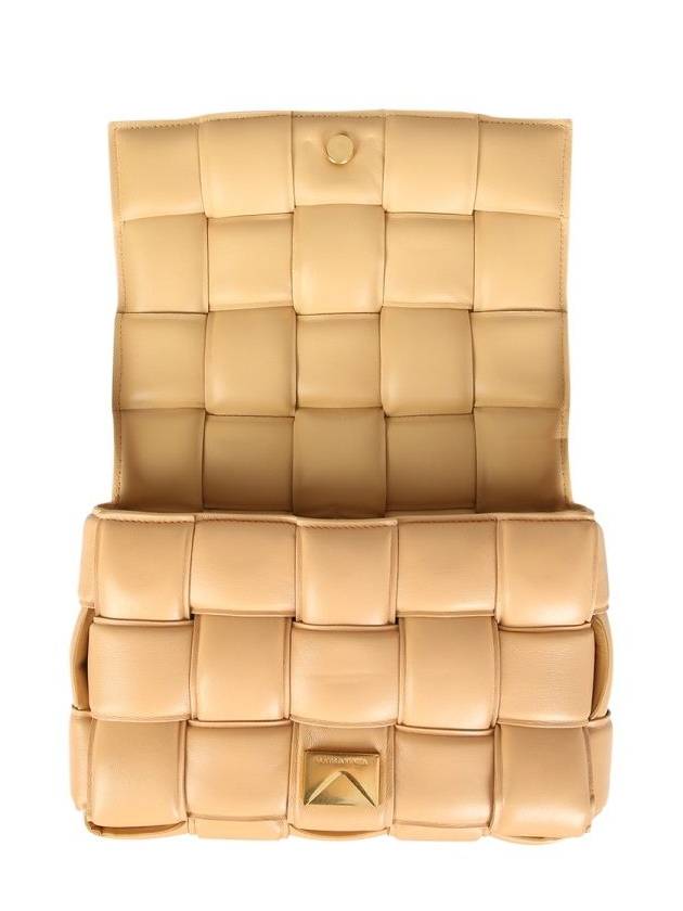 Gold Padded Cassette Cross Bag Almond - BOTTEGA VENETA - BALAAN 7