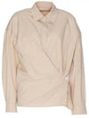 Straight Collar Twisted Shirt Dusty Rose - LEMAIRE - BALAAN 2