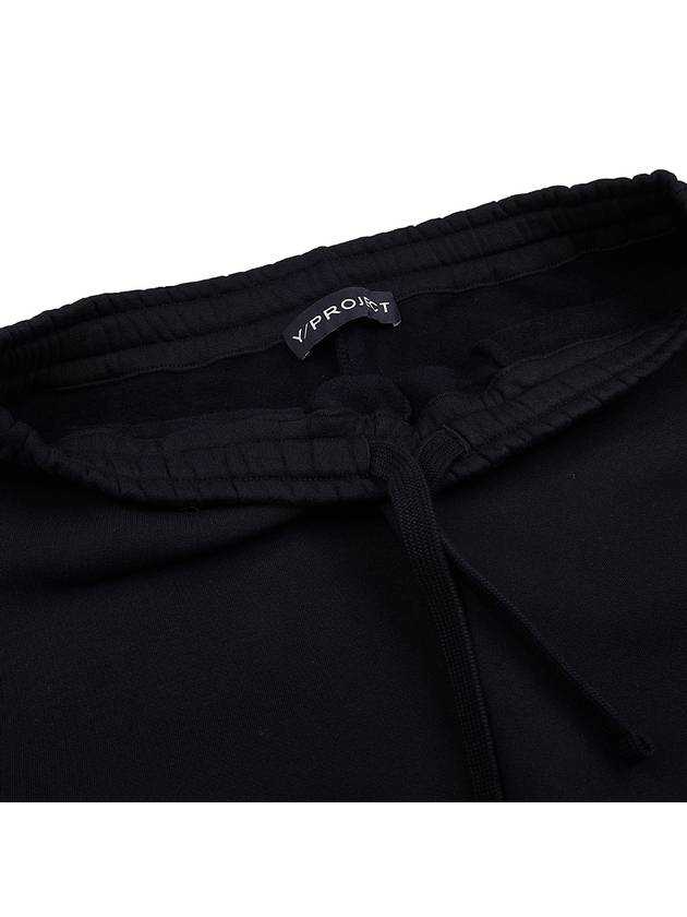 Y Project Men's Pocket Logo Sweatpants PANT102S25 BLACK - Y/PROJECT - BALAAN 5