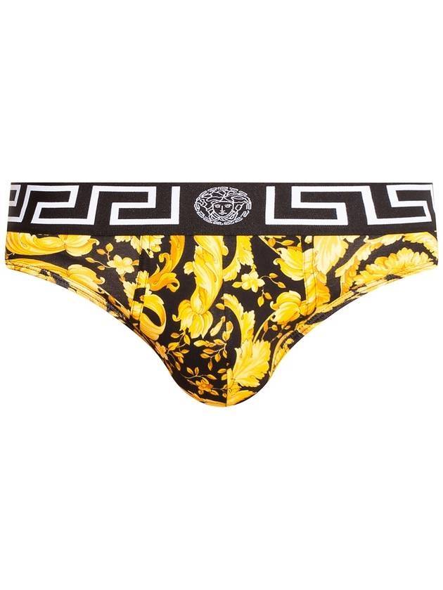 Men's Baroque Print Triangle Briefs - VERSACE - BALAAN.