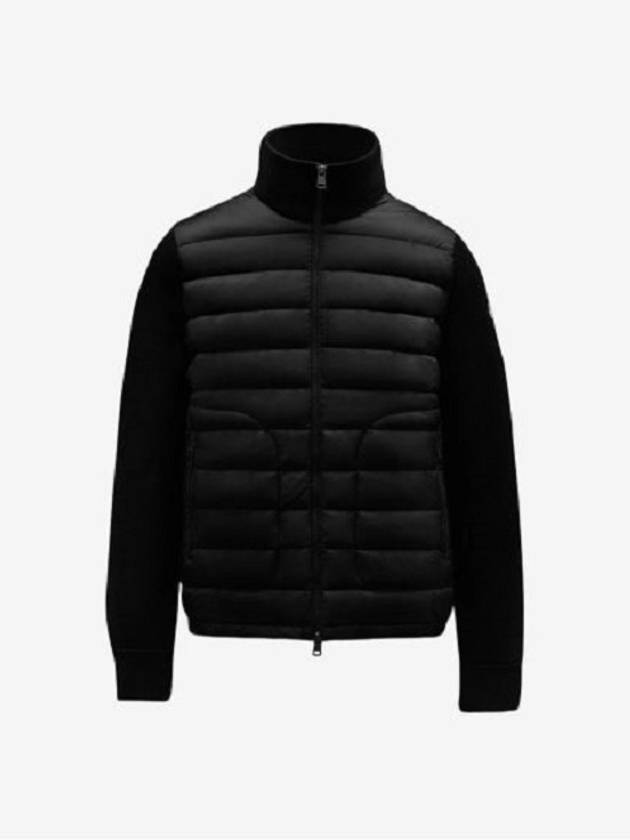 Padded Wool Zip-up Jacket Black - MONCLER - BALAAN 2