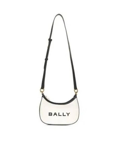 Ellipse Bar Logo Print Cross Bag White - BALLY - BALAAN 2