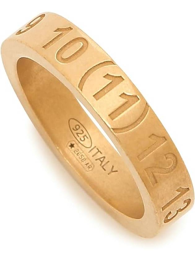 Numerical Engraved Logo Ring Gold - MAISON MARGIELA - BALAAN 2