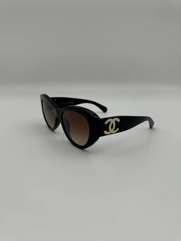 CC logo butterfly sunglasses acetate black brown A71525 - CHANEL - BALAAN 5