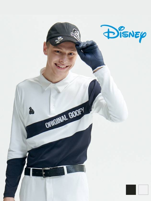 Men s functional long sleeved collar t shirt DL3MTS010 - DISNEY GOLF - BALAAN 1