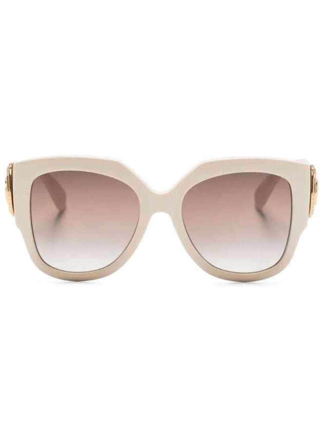 logo decorated round frame sunglasses GG1407S - GUCCI - BALAAN 1