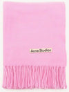 Wool Fringe Scarf Pink - ACNE STUDIOS - BALAAN 2