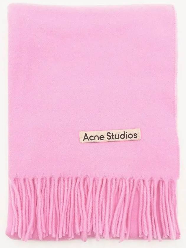 Wool Fringe Scarf Pink - ACNE STUDIOS - BALAAN 2