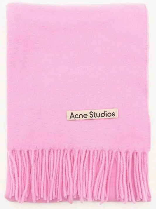 Wool Fringe Scarf Pink - ACNE STUDIOS - BALAAN 2