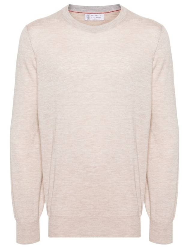 Wool Cashmere Knit Top Beige - BRUNELLO CUCINELLI - BALAAN 2