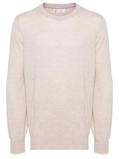 Wool Cashmere Knit Top Beige - BRUNELLO CUCINELLI - BALAAN 2