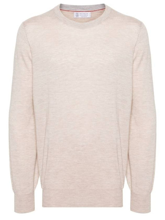 Wool Cashmere Knit Top Beige - BRUNELLO CUCINELLI - BALAAN 2