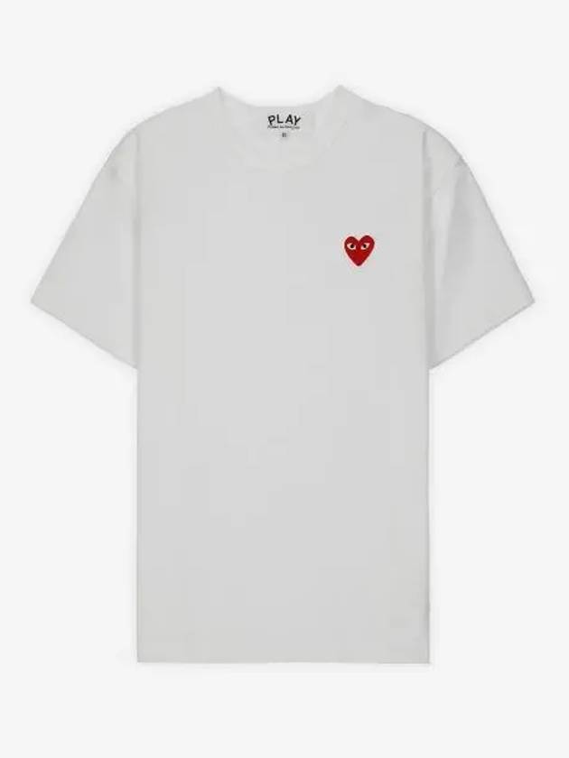 Red Heart T-Shirt White - COMME DES GARCONS PLAY - BALAAN 2