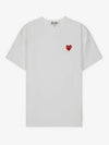 Red Heart T-Shirt White - COMME DES GARCONS PLAY - BALAAN 2