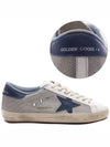 Blue Superstar Low Top Sneakers Light Silver - GOLDEN GOOSE - BALAAN 3