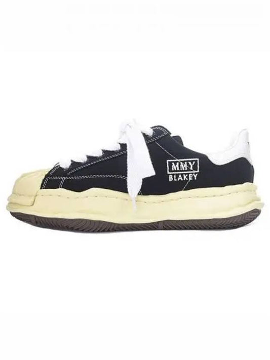 A09FW732 BK Blakey VL OG Sole Canvas Low Top Sneakers Black Shoes TJ 270930 - MAISON MIHARA YASUHIRO - BALAAN 1