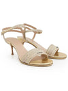 Dway stone heel sandals 36 5 gold 4ET0370 - DIOR - BALAAN 1