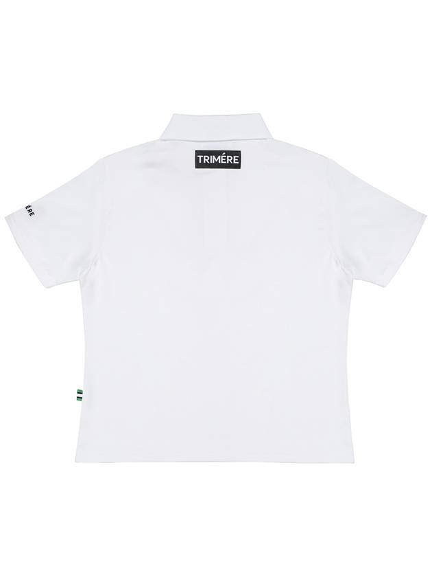 Simple logo wappen short sleeve polo TEE F L WOMAN WHITE - TRIMERE - BALAAN 3