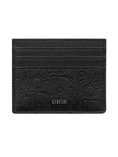 Gravity Leather Card Holder Black - DIOR - BALAAN 2